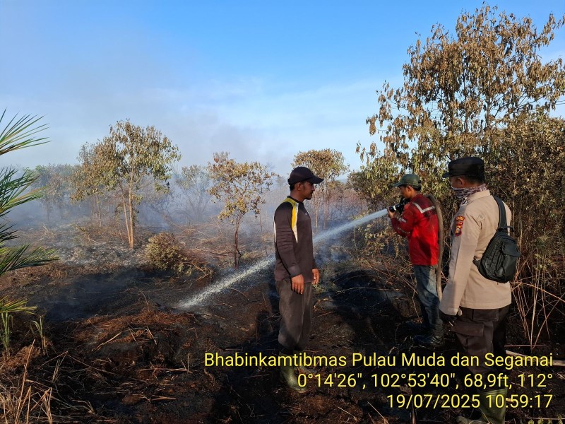 Tim Gabungan Tangguh Padamkan Karhutla di Teluk Meranti: Aksi Sigap Selamatkan Lahan Gambut Pelalawan