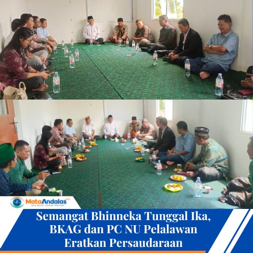 Semangat Bhinneka Tunggal Ika, BKAG dan PC NU Pelalawan Eratkan Persaudaraan