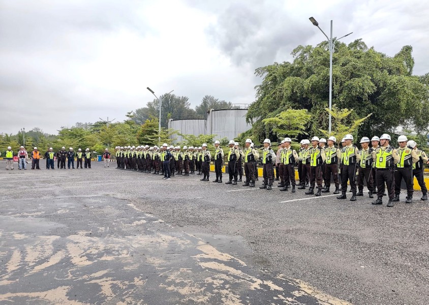 Jaga Keamanan Pelabuhan, Pelindo Regional 1 Dumai Gelar Apel Gabungan Security