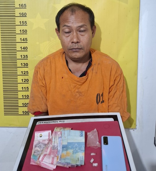 Tunggu Pembeli Narkoba, Pria Ini Diciduk Kapolsek Batang Gansal