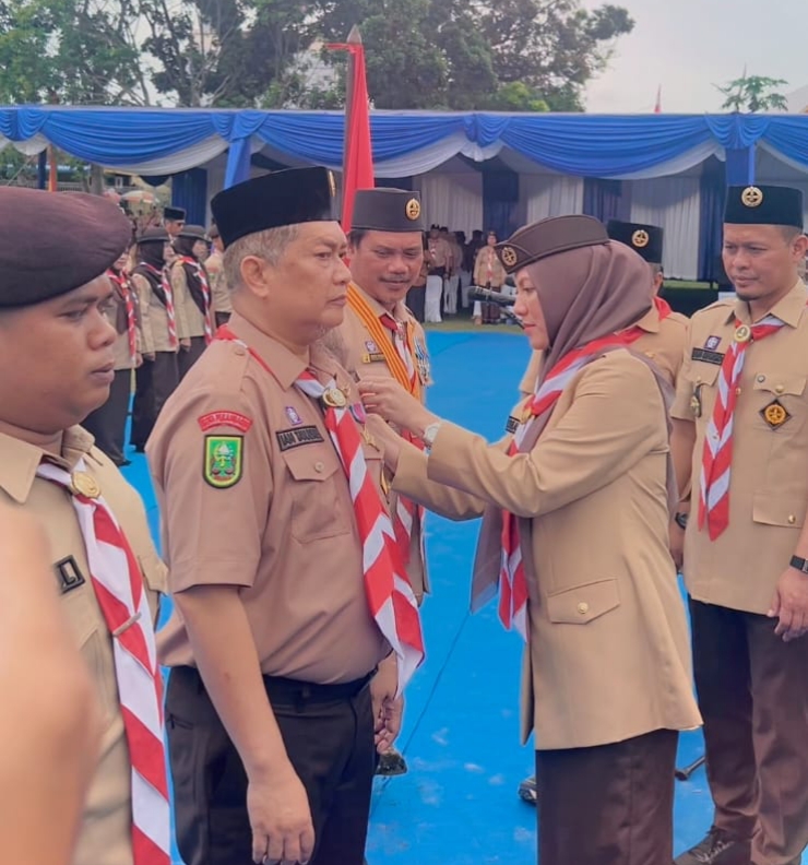 Misi Kemanusiaan! Satgas Pramuka Kwarcab Pekanbaru Gerak Cepat Bantu Korban Bencana Sumatera