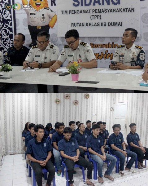 Rutan Dumai Sidangkan Usulan Remisi HUT RI ke-81, Pastikan Hak Warga Binaan Diberikan Secara Objektif