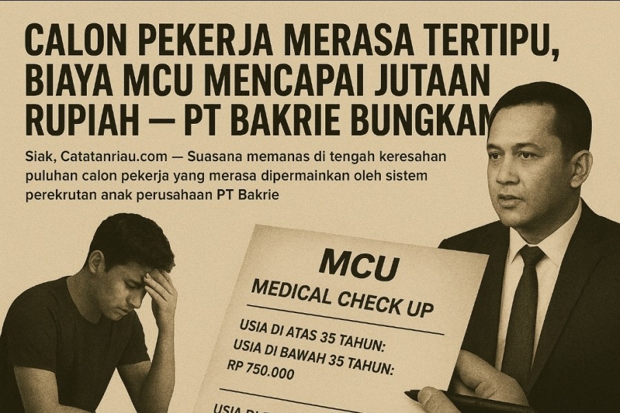 Calon Pekerja di Minas Merasa Tertipu, Biaya MCU Mencapai Jutaan Rupiah — PT Bakrie Bungkam