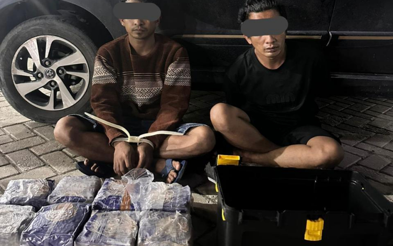 8.000 gram Metamfetamina Asal Malaysia Berhasil Diamankan Tim Gabungan