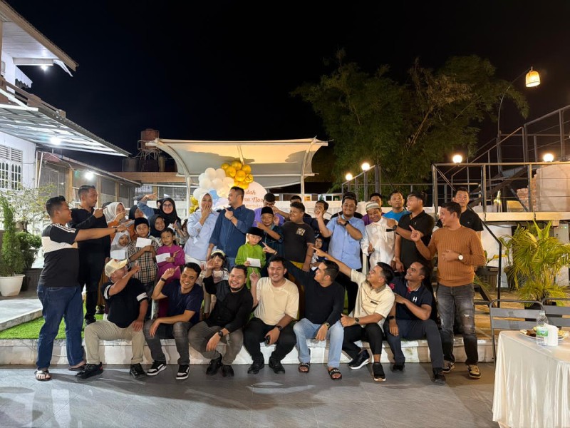 Syukuran 30 Tahun Indah Kesuma Noer, Wadirut PT Green Palma Riau Jaya, Berbagi Bersama Puluhan Anak Yatim