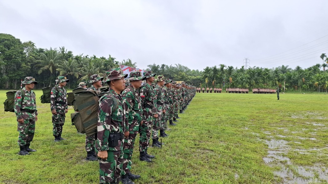 Babinsa Koramil 06/Ikuti Gladi Upacara Penutupan TMMD ke-123