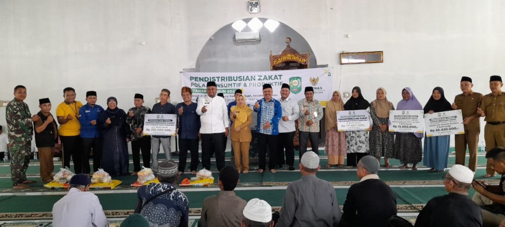 Rp252 Juta Zakat Konsumtif Didistribusikan untuk 252 Keluarga di Kecamatan Minas