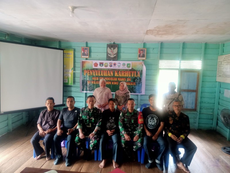 Hari ke-9, Tim Mabes TNI Gencarkan Sosialisasi Pencegahan Karhutla di Tanjung Darul Takzim