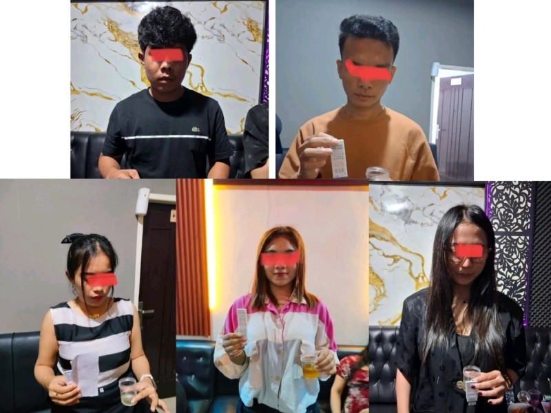 Razia Tempat Hiburan Malam, Polres Rohul Amankan 5 Pengunjung Positif Narkoba