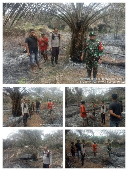 Hotspot 2.500 Meter Persegi di TNTN, Polsek Pangkalan Kuras Gerak Cepat Lakukan Pendinginan