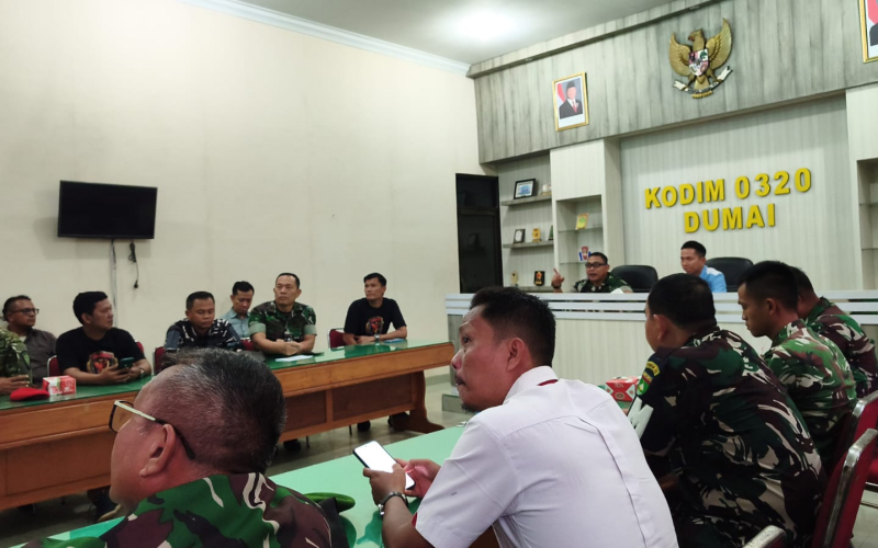 Kodim 0320 Bersama Orado Dumai Matangkan Persiapan Kejuaraan Domino Piala Panglima TNI