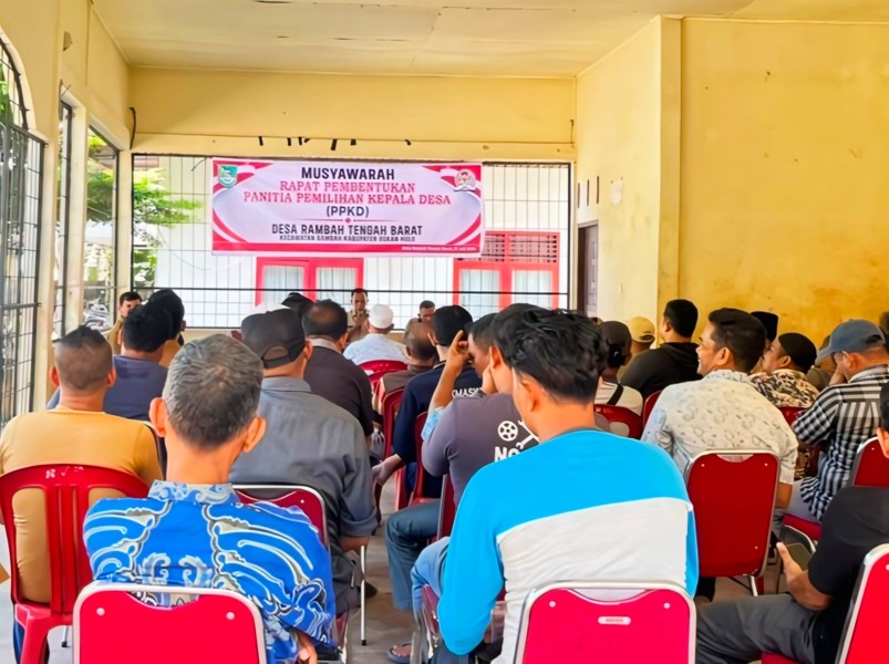 BPD Rambah Tengah Barat Resmi Bentuk Panitia Pilkades 2026, Tahapan Demokrasi Desa Dimulai