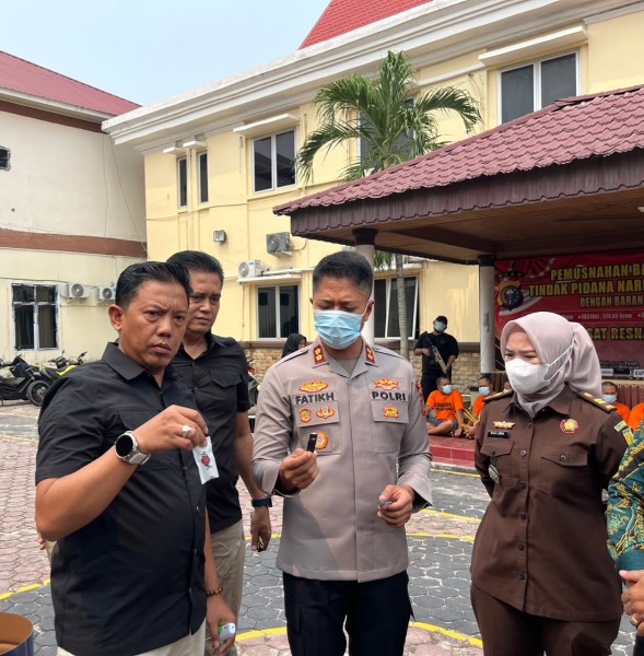 Polres Dumai Musnahkan Narkotika Hampir Rp5 Miliar, 25 Ribu Jiwa Diselamatkan