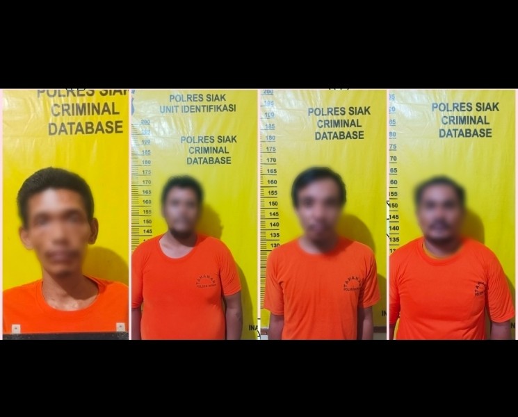 Pencurian Kabel Tembaga di Area PT PHR, Empat Pelaku Diamankan Polsek Minas
