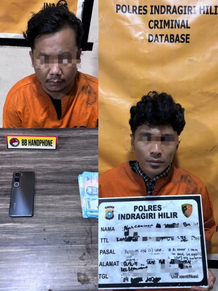 Diduga Edarkan Sabu, Dua Pria di Inhil Diamankan Polisi