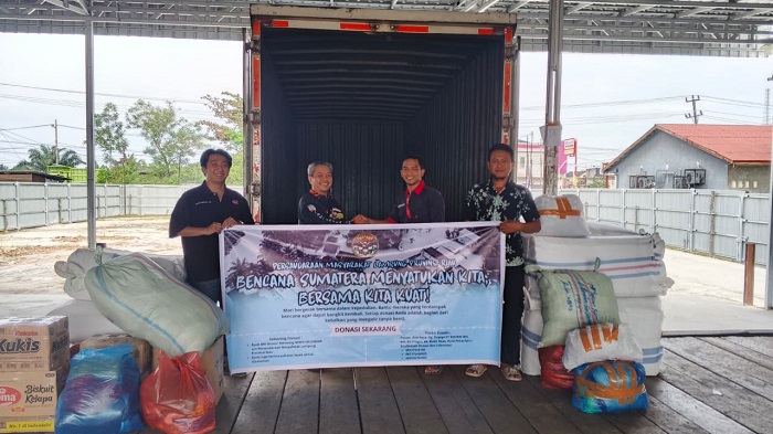 Pengurus DPP Permas Lampri Langsung Turun ke Aceh Tamiang Salurkan Bantuan