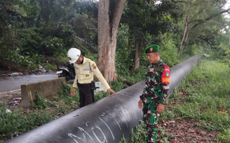 Koramil 01 Dumai Bersama Security PHR Pastikan Keamanan Jalur Pipa di Kota Dumai
