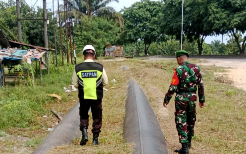 Sinergi TNI dan Pertamina: Patroli Bersama Jaga Keamanan Jalur Pipa di Bukit Kapur