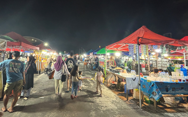 TBG Jadi Pusat Kuliner Dumai Festival Ceria, Pedagang Sambut Antusias