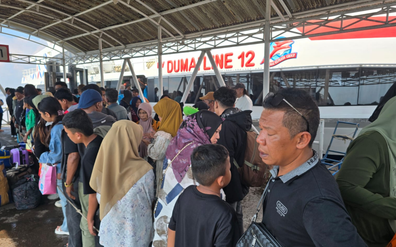 Jumlah Pengunjung Kapal Penumpang di Terminal Pelindo Dumai Naik Signifikan