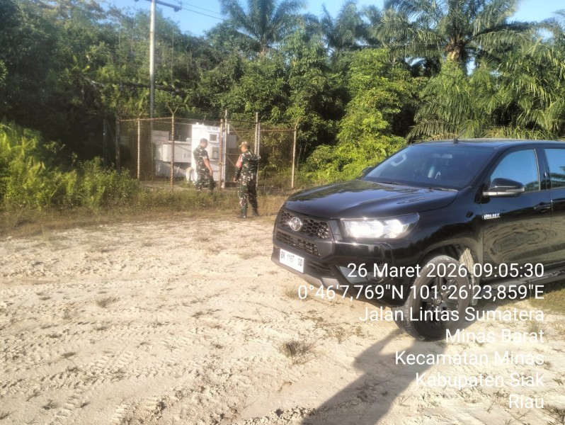 Babinsa Koramil 03/Minas Laksanakan Patroli dan Komsos di Minas Barat, Situasi Aman dan Terkendali