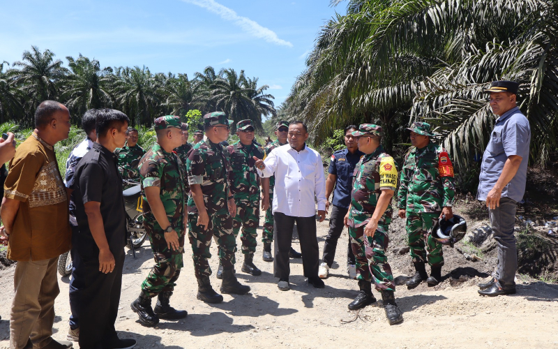 Tim Wasev TNI AD Tinjau Langsung Progres TMMD ke-124 di Wilayah Kodim Dumai
