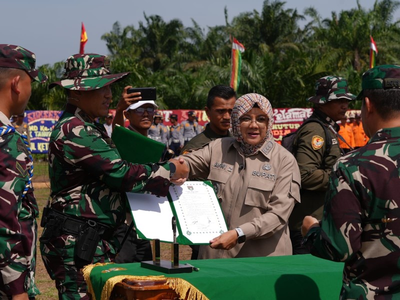 TMMD Sentuh Pembangunan Hingga Pelosok, Bupati Siak: Bukti Nyata Kemanunggalan TNI dan Rakyat