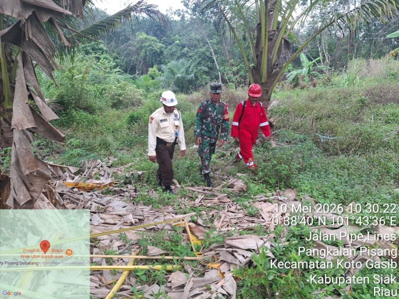 Koptu L. Sigalingging Laksanakan Patroli Karhutla di Kuala Gasib, Tidak Ditemukan Titik Api