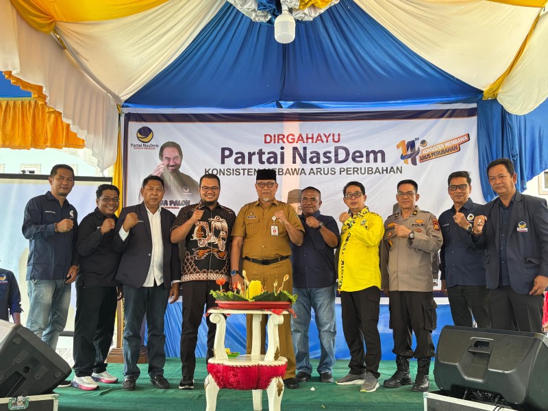 NasDem Inhil Konsisten Hadir untuk Masyarakat di HUT ke-14