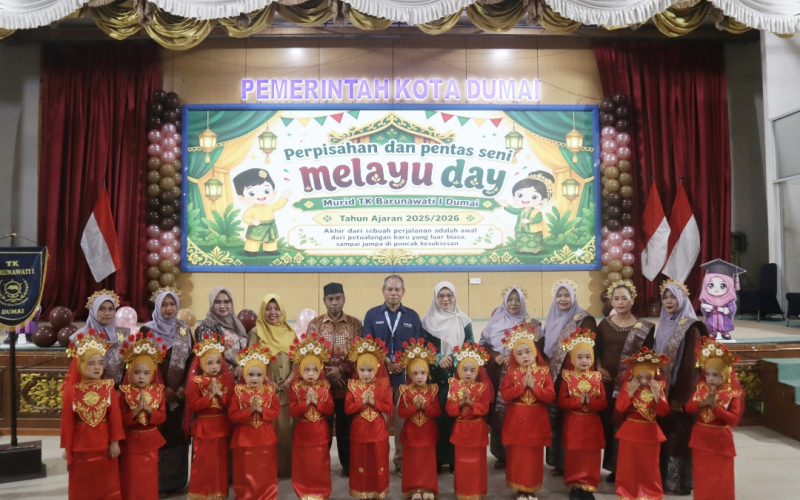 Pelindo Regional 1 Dumai Dukung Pendidikan Anak Usia Dini, EGM Buka Acara Perpisahan TK Barunawati I