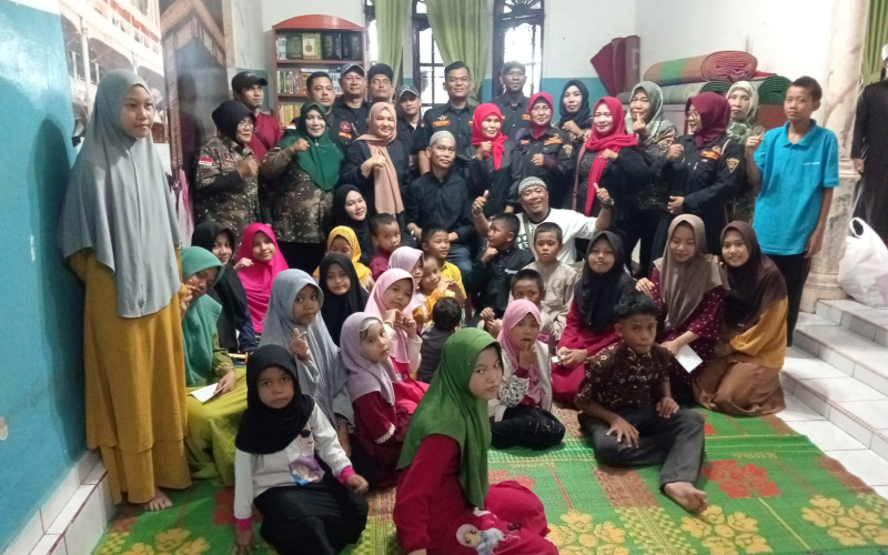 Syukuran Kesembuhan Ipit Nasution, GRIB Jaya Dumai Gelar Bakti Sosial dan Santuni Anak Panti