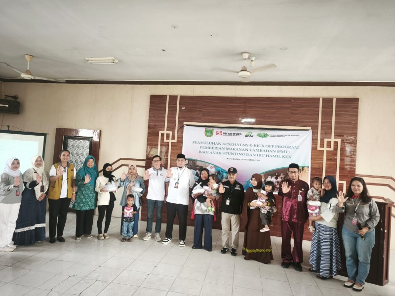 PT Ivomas Tunggal Peduli & Yayasan Buddha Tzu Chi Gelar Penyuluhan Kesehatan dan Kick Off PMT untuk Percepatan Penurunan Stunting di Dumai