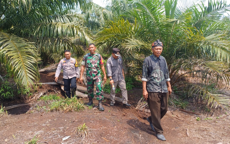 Cegah Potensi, Babinsa Gurun Panjang Sosialisasi Karhutla