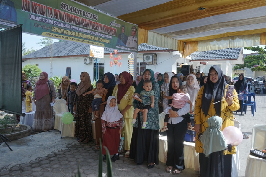 Pemkab Asahan adakan Sosialisasi Pengolahan dan Penyajian Makanan Serba Ikan (GEMARIKAN) di Desa Rawang Pasar IV