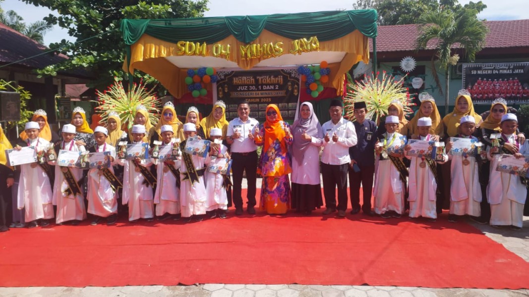 Semarak Haflah Takhrij dan Pelepasan Siswa di SDN 04 Minas Jaya, Cetak Generasi Qur'ani Berkarakter