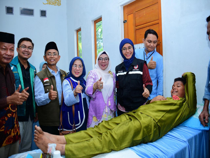 Wakil Bupati Kampar Resmi Buka Khitan Massal Anak Desa Tambang