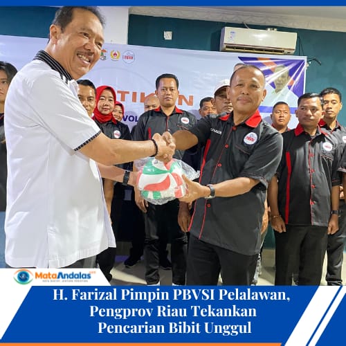 H. Farizal Pimpin PBVSI Pelalawan, Pengprov Riau Tekankan Pencarian Bibit Unggul