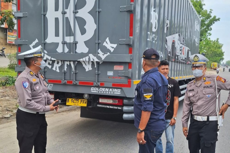 Dishub Pekanbaru Razia Truk ODOL, 30 Kendaraan Ditilang karena Masuk Kota