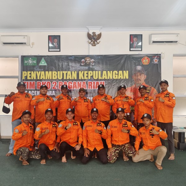 20 Personel Bagana Riau Kembali Usai Misi Kemanusiaan di Aceh Utara