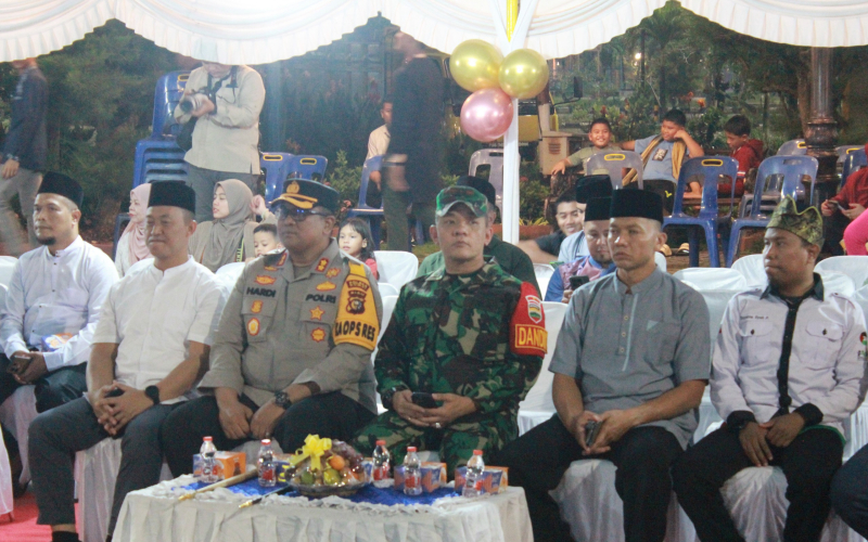 Sinergi TNI Polri Sukses Kawal Pawai Obor Idaman Perdana di Kota Dumai