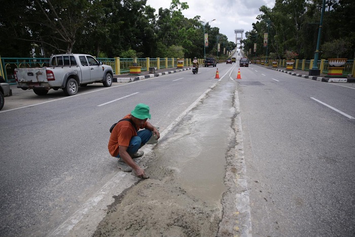 Siak Kebut Pengecoran Beton di Jalur Strategis, Kadis PUPR Ardi Irfandi: Biar Pemudik Tenang