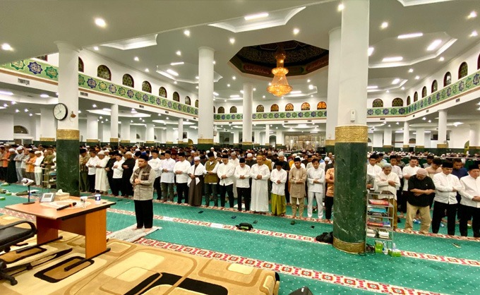 Masjid An-Nur Riau Gelar Tarawih 23 Rakaat, 300 Takjil Gratis, dan Bazar Ramadhan