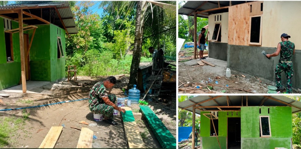 TNI Bangun Rumah Baru Untuk Warga Miskin