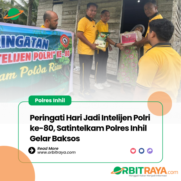 Peringati Hari Jadi Intelijen Polri ke-80, Satintelkam Polres Inhil Gelar Baksos