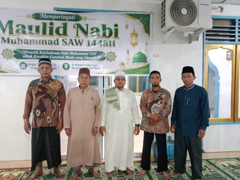 Peringati Maulid Nabi Muhammad SAW 1448 H, Warga Gudang Minas Timur Diajak Teladani Akhlak Rasulullah