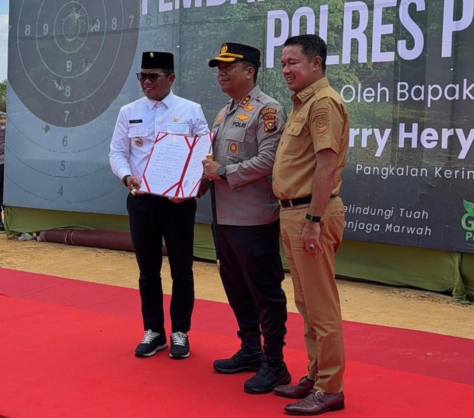 Ground Breaking Lapangan Tembak Polres Pelalawan Resmi Dimulai