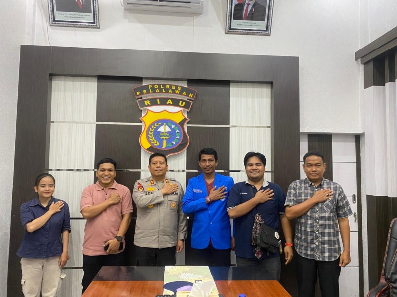 Pererat Sinergi dan Jaga Toleransi, Kapolres Pelalawan Terima Silaturahmi GAMKI