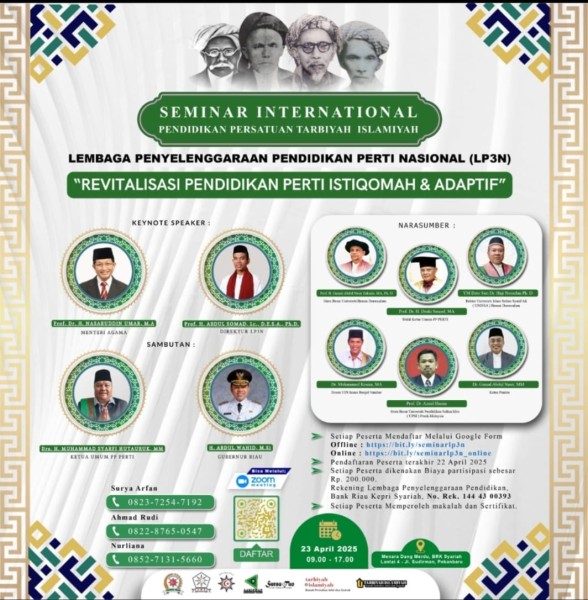 Persiapan 90 Persen, Muzakarah dan Seminar Internasional Pendidikan PERTI Siap Digelar di Pekanbaru