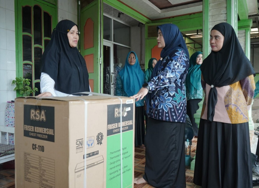 Desa Juara UP2K Terima Bantuan Peralatan Usaha dari TP PKK Asahan