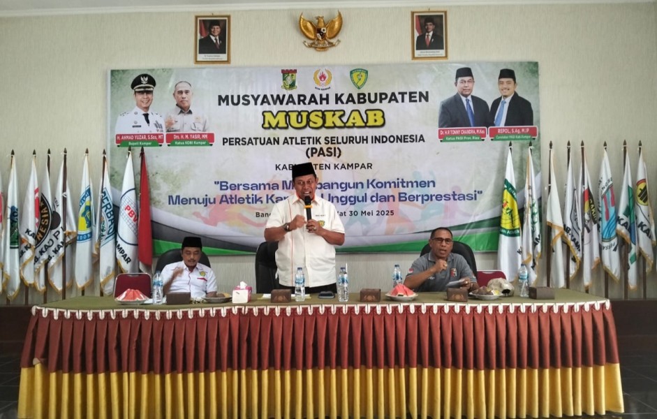 Bangun Komitmen Atletik Kampar Unggul, Dr. Tonny Chandra Hadiri Muskab PASI Kampar